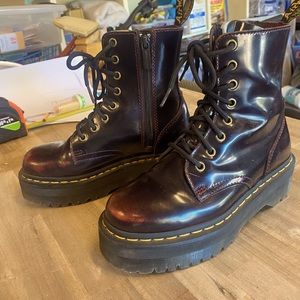 Doc Martens Jadon Platform Leather Cherry *discontinued*